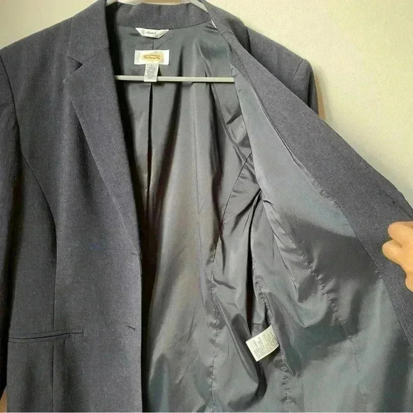 Talbots Women’s Wool Blazer Dark Navy Blue Size 8, 96% Wool, Excellent Condition - Picture 10 of 15